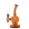 En gros 7 pouces verre Bong conduite d'eau Ashcatcher narguilés huile Dab plate-forme épaisseur 14mm femelle recycleur Bongs avec tuyau de brûleur à mazout en verre dhl gratuit