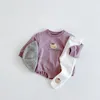 Simpatico orsetto pagliaccetto per bambini primavera autunno vestiti per bambini vestiti per neonati vestiti in cotone a maniche lunghe tuta regalo di compleanno 2628