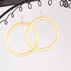 Hoop Earrings Fashion Diameter 6Cm Jonc Boudiste Colorful Lightweight Silicone Glitter Filled Jelly Bouddhiste For Women