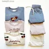 Clothing Sets Bebe Store Bebe Store Spot Danish Konges Slojd SS23 Spring/Summer Children's Long Sleeve Printed Sweater Pants T230907