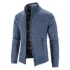 Maglioni da uomo Cardigan invernale da uomo Cappotti Maglione lavorato a maglia di buona qualità Colletto rialzato Giacche calde e spesse casual slim fit