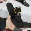 Hausschuhe 2021 Paris Luxus Designer Ziemlich schöne Sommersandalen Strandrutsche Damen Flops Loafers Drucken Leder Einfarbig 35-42 mit DHSYZ