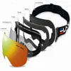 Ski Goggles ELAX BRAND Double Layers AntiFog Ski Goggles Snow Snowboard Glasses Snowmobile Eyewear Outdoor Sport Ski Googles 230906