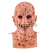 Party Masks Horror Halloween Freddy Mask Krueger Killer Cosplay Eva Gloves Hat Przerażające kostiumy Pełna głowa lateksowa maska ​​maskarada Zapasy X0907