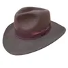 Шляпы с широкими полями Коричневая ковбойская шляпа-ведро Fedora Outback Simple Package 230907