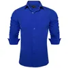 Camisas de vestido masculinas negócios casual algodão para homens roupas de manga longa mulheres blusa único remendo bolso escritório camisa social ternos