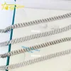 HOT SALE 10mm 925 Pris Moissanite Silver Certificate 12mm GRA grossist Iced Sterling Out Cuban Chain Link Kjrom
