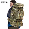 Backpack 70L Tactical Camping Bag Military Backpack Mountaineering Men Travel Outdoor Sports Molle Rucksack Hunting Shoulder Luggage Bag 230907