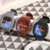 Relógios de pulso Sdotter Mulheres Silicone Watch Strap LED Digital Sport Relógios Moda Eletrônico Pulso Homem Luminoso Square Dial Quartz Wris