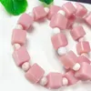 Bangle Natural Pink Opal Cube Bracelet Crystal Healing Stone Fashion Gemstone Women Jewelry Gift 1pcs