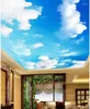 Tapeter tapeter väggmålning po blå himmel tak väggmålning landskap tak hem dekoration