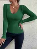 Pulls pour femmes en vente hiver printemps femmes décontracté manches longues tricot col en v pull pull femme basique pull jerseytops blouses de mode vêtements Q230907