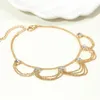 Anklets 2023 Fashion Jewelry Gold Beads for Women Vintage Coper Crystal Antals Summer Accessories