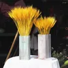 Fleurs décoratives 50 pièces épi de blé véritable naturel séché cadeau d'invité de mariage de haute qualité artificielle Boho décoration de la maison fournitures de fête