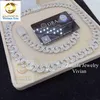 Pass Diamond Tester Vvs Moissanite Miami Iced Out Custom 925 Sterling Silver Cuban Link Chain Eaqjj