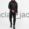 Tracksuits dos homens Custom Sport Wear Poliéster Tech Fleece Full Zip Tracksuit Hoodie Jogger Duas Peças Jogging Tracksuit Set Homens Sweat Suits J230907