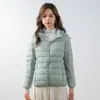 2024 Lu Lu Womens Yoga Short Thin Down Jacket Opfit Solice Color Coat Sports Winter Outwear 13Colors