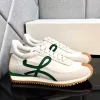 Mulheres Homens Sapatos Casuais Moda Sneaker Sapato De Couro De Alta Qualidade Mulheres Mens Sapatilhas Plataforma Trainer Mulheres Mens Treinadores Designer De Luxo Preto Verde Branco