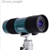 Telescopi Binocolo potente di alta qualità 15-75x25 HD Messa a fuoco flessibile Mini telescopio zoom monoculare ad alta potenza per caccia da viaggio tascabile Q230907