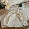 Giyim setleri kızlar set tiki stili 2023 bahar sonbahar şık gömlek ekose supukurlar elbise kız bebek tatlı iki parçalı