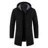 Herrenjacken TPJB Autumn Street Long Hip Hop Coats Mode männliche Kapuzejacke