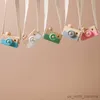 Block Let's Make Wood Baby Toys Fashion Camera Wood Pendants Toys For Kids Wood Diy Present Gift Baby Block R230907