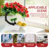 Decoratieve bloemen Kunstmatige ingemaakte nepbloem Ornament Desktop Versieren Buitenplanten Bonsai Boom Plastic Kantoor