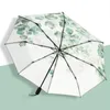 Guarda-chuvas portátil bonito pequeno guarda-chuva automático kawaii jardim ao ar livre designer estético uv praia paraguas chinês