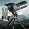 Telescopi Zoom monoculare Telescopio HD a lungo raggio Prismatico Bak4 Impermeabile Antiappannamento Campeggio Birdwatching Paesaggio Potente monoculare Q230907