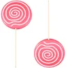 Feestdecoratie 2 stuks Simulatie Lollipop Decoratieve nepmodellen Voedsel Speelgoed Po Prop Festival Hars Versiering Kind Jumbo