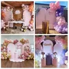 3 Arches With 3 Covers Outdoor Lawn Wedding Decoration Props Welcome Backdrops Frame Flower Fabric Arch Birthday Party Home Partition Backgrounds Fashion Frame