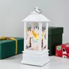 クリスマスウィンドランプキャンドルスティックテーブルランプスモールナイトランプ高齢雪だるまの装飾小さな夜のランプ​​アブレトップデコレーションクリスマスデコレーション