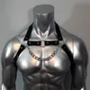 Débardeurs pour hommes Tops réglables Gay Body Bondage Harnais Sangle Fétiche Hommes Sexuel Poitrine Faux Ceintures En Cuir Rave Vêtements Pour Adultes 224O