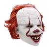 Masques de fête Halloween Masque Effrayant Latex Stephen King's It Casque Cosplay Party Horreur Masque Complet Carnaval Costume x0907