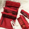 Bolsas de cosméticos Estuches Esteticista Artículos de tocador Pinceles de maquillaje Lápiz labial Organizador de almacenamiento Mujeres Malla Maquillaje Caja Bolsas Bolsa de cosméticos de viaje bolsa de maquillaje 230906