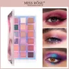 Тени для век MISS ROSE 18 цветов Aqua Pearl Glitter Matte Eyeshadow Профессиональная палитра для макияжа Легко наносится 230906