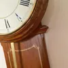 Zegary ścienne drewniane zegar w stylu vintage mechanik salonu zabytkowe klasyczne wahadło Duvar Saati Dekoracja AB50WC
