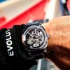 Zegarek na rękę automatyczny zegarek mechaniczny Wysokiej jakości Wysokiej jakości Eksylna pusta design męski Wristswatch Waterproof zegar ELOOJ