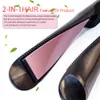 Curling Irons Arrive Hair Curler Straightener 2 in 1 Ceramic Curling Iron Professional Hair Straighteners Fashion Styling Tools 230907