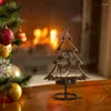 Candelabros Titular de Navidad Árbol Centro de mesa Soporte con mesa de luz de té para bodas Fiestas en casa