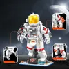 Aircraft Modle Wandering Earth II Building Blocks Astronaut Figures Moon Vehicle Lunar Transporter Space Station Bricks Toys For Children Gift 230907