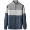 Panks masculins 2023 Automne hiver chélâne mascules Cardigans à rayures en tricot à rayures Mens Sweater décontracté marque Male Fleece 3xl