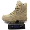 Stivali Fujeak Uomo Stivali tattici militari Autunno Inverno Stivali militari in pelle impermeabili Desert Safty Scarpe da lavoro Stivaletti da combattimento 230907