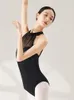 Scene Wear Dance Uniform Female Ballet Practice Gymnastics One Piece Top Mesh Exclusive High Crotch Shape for Chinese