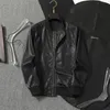 ファッションメンズジャケットメンレザージャケットジッパーオスのバイカーコートフライトスーツレクリエーションスポーツコート