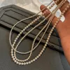 Choker Retro Pearl Necklace Female High-grade Personality Simple And Versatile Temperament Fashion Women Party Clavicle Chain