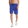 Shorts pour hommes Hommes Entraînement Fitness Longueur du genou Respirant Jogger Jaune Entraînement Gym Bodybuilding Séchage rapide Course à pied