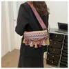 Sacs de soirée Vintage Bohemian Fringe Sac à bandoulière Femmes Gland Boho Hippie Gypsy Fringé Sacs à main pour femmes Ouvert Femme Bandoulière