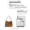 Sacs de soirée 2023 Sac de seau en daim Sac à bandoulière pour femme Shoppers Grande capacité Sac à main Mode Casual Polyvalent Bandoulière pour les femmes