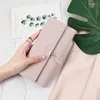 Wallets Wallet Women's Long Style 2023 Fashion Leaf Crowd Design Folding Card Bag Handheld Women